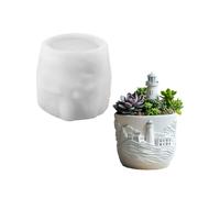 Customizable Florals Sturdy Silicone Accessory for Craft Supplies Flower Pots and Pen Holders from Resin Decoration Lighthouse Embossed
