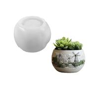 Customizable Florals Sturdy Silicone Accessory for Craft Supplies Flower Pots and Pen Holders from Resin Decoration Lighthouse Embossed