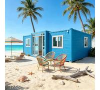 Customizable Foldable Tiny Home - Modular Portable Cabin, Expandable Steel Frame Unit For Storage, Workspace, Outdoor Projects, Farm Use, And More