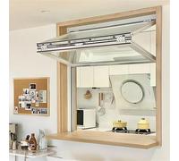 Customizable Folding Concession WindowVertical Sliding Double Hung Aluminum Serving Window for Mobile Homes (40x32in/102x81cm) Ideal for Events & Outdoor Spaces