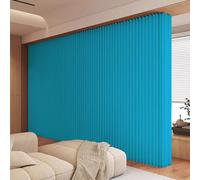 Customizable Folding Paper Room DividerCreative Blue Partition for Home, Office, Studio, ExhibitionVersatile 160x400cm Size for Unique Spaces