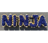 Customizable Funeral Flowers - Personalized Artificial Silk Flowers for Graves & Funerals | Lasting Remembrance with Any 5 Letters | Memorable Tribute Without Clusters