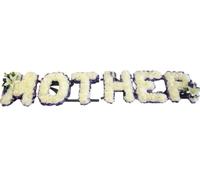 Customizable Funeral Flowers - Personalized Artificial Silk Flowers for Graves & Funerals | Lasting Remembrance with Any 6 Letters, MOTHER SISTER GRANDA