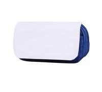 Customizable Heat Transfer & Embroidery Makeup Pouch/Pen Case - Blank White Fabric for DIY Craft, Gift, or Business Branding