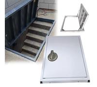 Customizable Heavy-Duty Hidden Cellar Door - Flush Mount Access Hatch for Home Garage Attic & Basement - Manual Emergency Escape Door (43x33 inch)