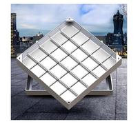 Customizable Hidden Manhole Covers & Frames Stainless Steel 12-42 Heavy-Duty Drain Covers for Driveways Pathways Patios & Gardens - Sewer Access Solutions