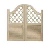 Customizable Indoor Solid Wood Revolving Swing Door Auto Close Two Way Design Multicolor Options Fits 70 160cm Pack of 2 (Wood Color 141)
