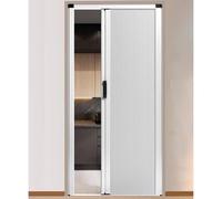Customizable Interior Closet Doors, No-Hole Installation Accordion Door for Kitchen, Attic, Wardrobe, Shoe Cabinet, Room Divider for Privacy