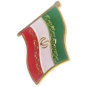 Customizable Iran Patriotic Emblems Pin with Proof Electroplating for Cultural Exhibitions and Uniforms Collectible Flag Relics