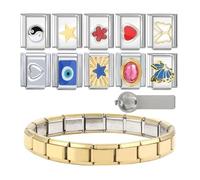 Customizable Italian Charm Italian Charm Link Starter for Customizable Bangle Jewelry Making Modular Set