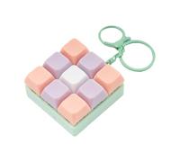 Customizable Keycap Keychain With 9 Clickable Keys Stress Relief Desk Toy For Concentration & Travel Companion (119) Keyboard Keychain Toy