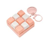 Customizable Keycap Keychain With 9 Clickable Keys Stress Relief Desk Toy For Concentration & Travel Companion (119) Keyboard Keychain Toy