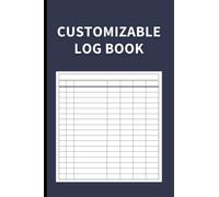 Customizable Log Book: Small with 7 Columns to Track Daily Activity, Inventory, Accounts, Income and Expenses, Petty Cash, Mileage, Vehicle Maintenance, Orders, Donations, or Visitors (Midnight Blue)