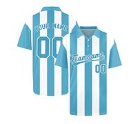 Customizable Men’s Polo Shirt UK Personalized DIY Striped Golf Top with Team Name & Number Breathable Short Sleeve Casual Shirt for Sports, Work, Holidays