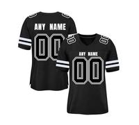 Customizable Mesh Football Jersey - Personalised Name Number,Lightweight Breathable Fit Pro-Level Moisture Wicking Quick Dry Sports Top