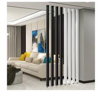 Customizable Metal Slat Room Divider 8Root FloortoCeiling Partition for Dining Room Beauty Salon Corridor & well135cm/53.1in/4.42ft