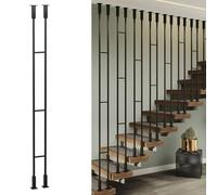 Customizable Metal Stair Balusters, 35cm Black Baluster for Stairs, Durable Railing Posts for Home, Loft, Office Use - Easy Installation with Screws (1 pc)