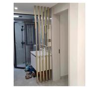 Customizable Metal Wall Partition Room Divider, Modern Floor To Ceiling Privacy Screens for Office Dining Room Decor, Removable Temporary Wall