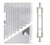 Customizable Multi-Color Metal il - 51in Durable Indoor Staircase Railing, Modern Design, Adjustable Fit for Enhanced Safety & Style, Perfect for Home Decor