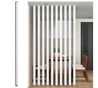 Customizable No-Drill Wooden Slat Room Divider - Elegant Privacy Screen Partition for Home & Office(1PCS 105cm)