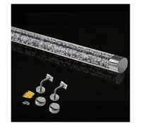 Customizable Non-Slip Acrylic Railing for Indoor/Outdoor Use - 18ft (550cm) with Silver Bracket - Perfect for Safe & SLE in Home & Garden