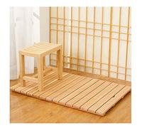 Customizable Non-Slip Bamboo Shower Mat 85x90cm - Wooden Bath Mat for Bathroom Spa n - Ideal for Shower Stalls & Home Use - Eco-Friendly Shower Board