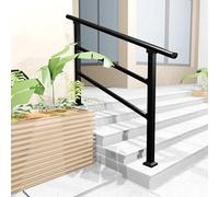 Customizable Outdoor ir Railing & Terrace Guardrail, No Pre-drilled Holes, Safe Balcony & Park BER for Residential Use (Includes 2 Crossbars)