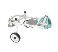 Customizable Pet Cart for Small and Big Animals Featuring Rear Leg Assistance Sturdy Metal Structure Easy Clean Pet Wheelchair