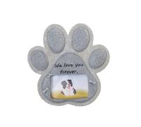 Customizable Pet Loss Keepsake Tombstone Photo Frame Resin Animal Sculptor Backyard Indoor Display Resin Pet Loss Keepsake