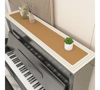 Customizable Piano Runner Mat for Shoe Rack/Nightstand, 10 14 18 24 Inch Wide Piano Top Protector Mat Dust & Scratch Protection, Easy to Cut(Style-2,14x44in)