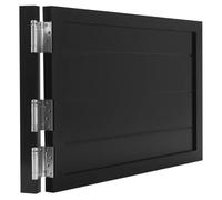 Customizable Pine WoodDoors Single180°Partit Door Black h L65xA80 cm (26"x32") Ideal for Home Office and Cafe Spaces