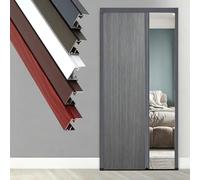 Customizable Pleated Folding Sliding Door, 60 80 110 150 170 180 200 Cm Extra Wide Concertina Doors Internal for Shower Home Kitchen, with Hardware Kit(HXW 210X85CM)
