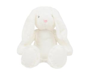 Customizable Plush Bunny Mumbles White Rabbit Soft Toy Zippie MM050