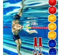 Customizable Pool Lane DividersDurable Safety Rope Kit for Large Lap Pools Swimming Race Marking Lines Outdoor Pool Barriers 4m/13.12ft Adjustable Wire Rope