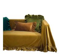 Customizable Premium Velvet Sofa Slipcover French Country Style Couch Cover Furniture Protector for Living Room Fits 205x170cm (81x67in) SofasStylish & Durable