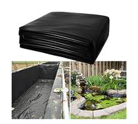Customizable& PVC Pond Liner for Outdoor Use - Thick Cuttable Ideal for Koi Ponds Water Features Garden - Black 4x5m SizeWaterproof Solution