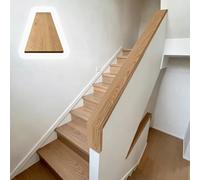 Customizable Red Oak Half Wall Railing for Indoor/Outdoor Steps Corridors and PorchesAdjustable Length 20118in Sturdy Hand Rail (W4xL40in/10.2x101.6cm)