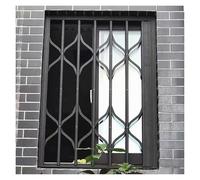 Customizable Retractable Window Grill - Robust Expandable Protect Sn for Offices/Basements, Lockable Folding Window Guard (70x110cm)