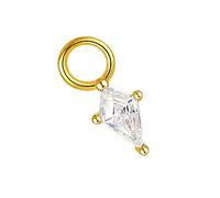 Customizable Rhombus Earring for Mixed and Matching Styling in Silver Promoting Unique Personalize Expression Diamonds Earrings