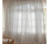 Customizable Semi Blackout Curtains Gray 52x84in 132x214cm Perfect for Living Room Office and Bedroom Elegant Design Light Filtering One Piece