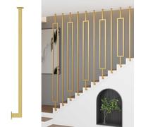 Customizable Side-Mounted Metal Balusters - Safe 55.1in Spindles for Homes & Businesses - Ideal Fall Prevention Solution - Durable & Stylish Handrail Accessories