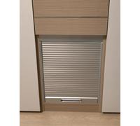 Customizable Sliding Tambour Cabinet Door - Retractable Roll-Up Wardrobe Door Folding Closet Doors (18x40 inches / 45.7x101.6cm) for Space-Saving Storage Solutions