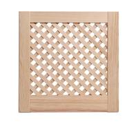 Customizable Solid Wood Louvered Doors - Vented Slatted Design for Wardrobes & Cabinets | DIY-Friendly Natural Pine Canvas for Your Creative Touch (690x594mm)