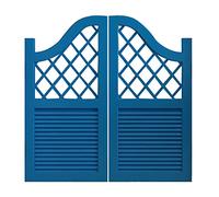 Customizable Solid Wood Revolving Door Auto Close Two Way Swing Door Multi Color Options 70 160cm Pack of 2 (Blue) Indoor Use & Stylish