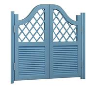 Customizable Solid Wood Revolving Swing Door Set Auto Close Two Way Multicolor Options (Sky Blue) Ideal for Indoor Use 70 160cm Pack of 2