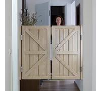 Customizable Solid Wood Saloon Doors - Black, White, Grey Swinging Cowboy Style for Kitchen, Bathroom & Hallway - 47.2" x 35.4" Partition Decor