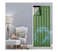 Customizable Soundproof Door & Window BlanketThermal Insulation Noise Reduction Efficient Green & SilverEnhance Privacy for Home & Office Use
