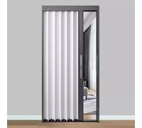 Customizable Space Saving Anum Bi Fold Sliding Door with Lock & Keys for Closet Bedroom Kitchen Easy Inll 24x40in (61x101cm) Modern Design