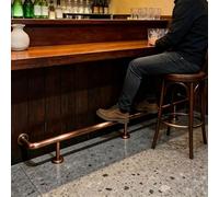 Customizable Stainless Steel Bar Foot Rail Kit, Heavy Duty Footrest 330LBS Load for Home Bar & Kitchen Island, 12′ 10′ 8′ 6′(180cm/5.9ft)