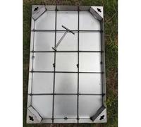 Customizable Stainless Steel Invisible Septic Tank CoversHey Duty 1242 Inch Recessed Manhole Covers for Driveway Garden and Urban Sidewalks (100x65cm/39.4x25.6in)